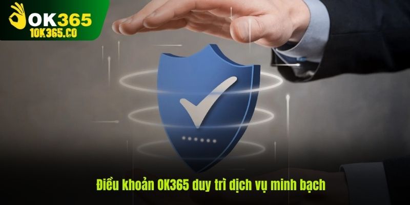 Điều khoản OK365 duy trì dịch vụ minh bạch